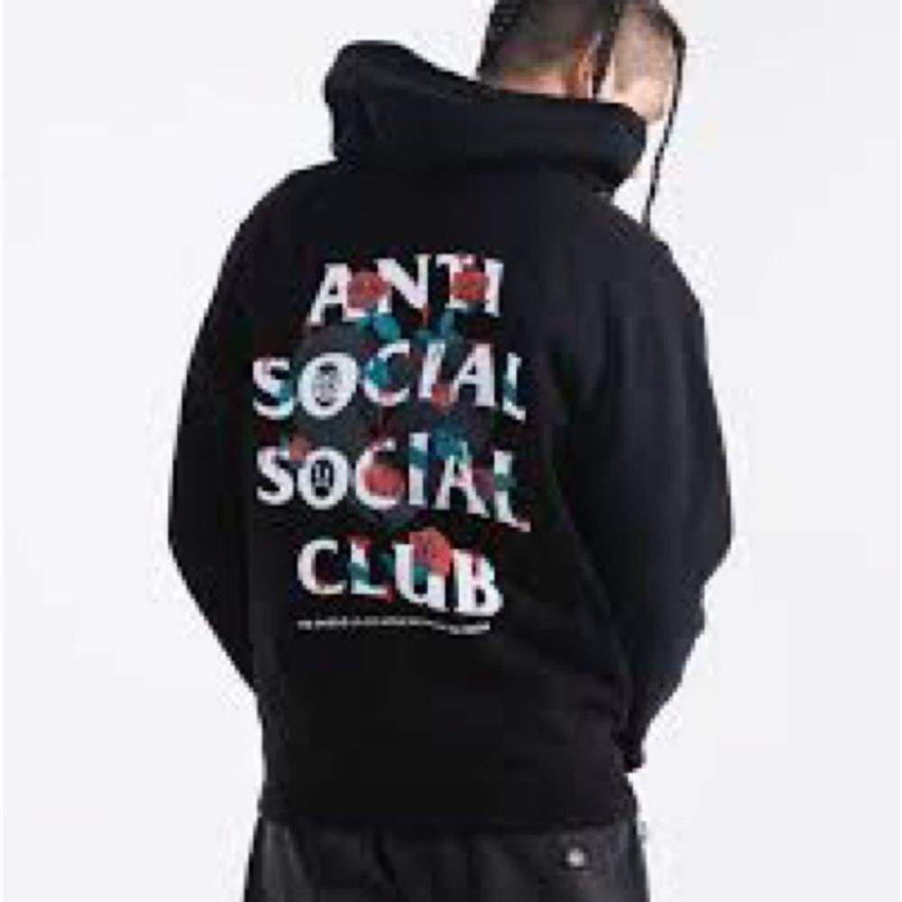 Anti Social Social Club x Sadboyz “Miles De Rosas” Black Hoodie